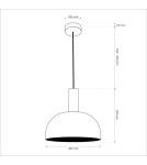 Milagro Lampa wisząca VISBY KRAEMOWA 1xE27 MLP1554 Milagro Lampa wisząca VISBY KRAEMOWA 1xE27 MLP1554