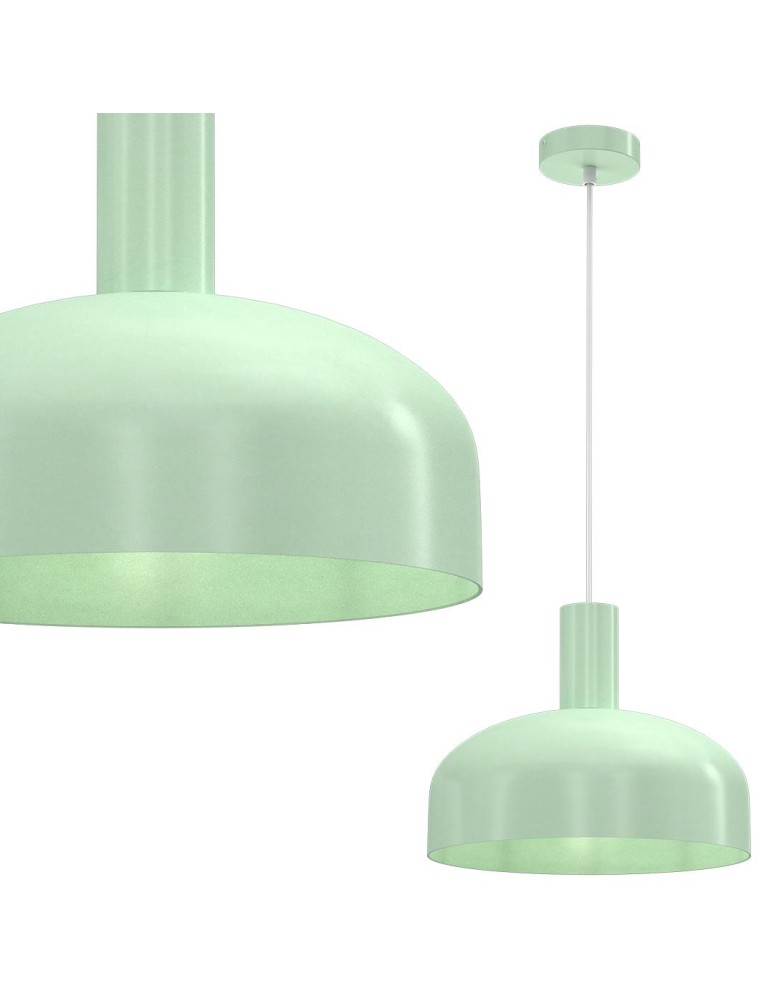 Milagro Lampa wisząca VISBY MIĘTOWY 1xE27 MLP1555 Milagro Lampa wisząca VISBY MIĘTOWY 1xE27 MLP1555