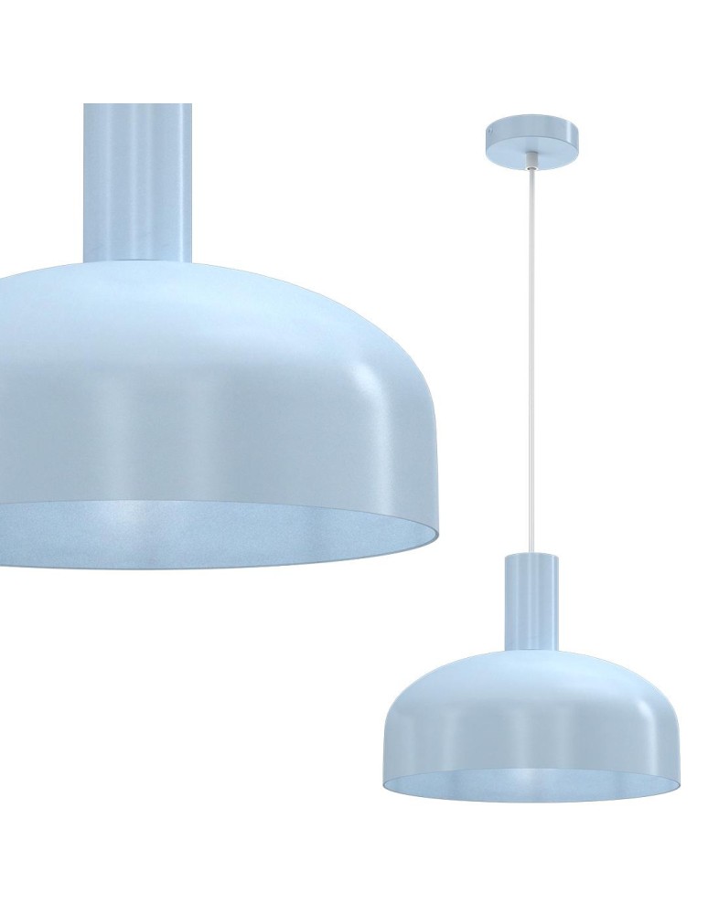 Milagro Lampa wisząca VISBY BŁĘKITNY 1xE27 MLP1556 Milagro Lampa wisząca VISBY BŁĘKITNY 1xE27 MLP1556