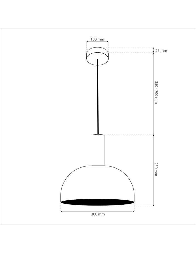 Milagro Lampa wisząca VISBY CZEKOLADOWY 1xE27 MLP1557 Milagro Lampa wisząca VISBY CZEKOLADOWY 1xE27 MLP1557