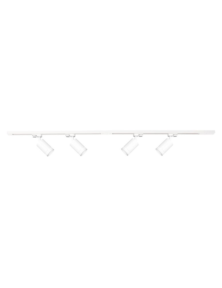 Milagro Zestaw Szynoprzewód 4xPipe Ring GU10 + Prowadnica 2x1m + Złączki - Biały ML1688 Milagro Zestaw Szynoprzewód 4xPipe Ring GU10 + Prowadnica 2x1m + Złączki - Biały ML1688