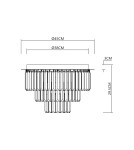 Milagro Lampa sufitowa MILANO fi 45cm 6xE14 ML1023 Milagro Lampa sufitowa MILANO fi 45cm 6xE14 ML1023