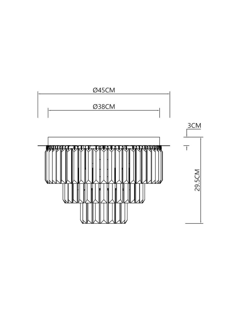 Milagro Lampa sufitowa MILANO fi 45cm 6xE14 ML1023 Milagro Lampa sufitowa MILANO fi 45cm 6xE14 ML1023
