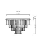 Milagro Lampa sufitowa MILANO fi 60cm 9xE14 ML1024 Milagro Lampa sufitowa MILANO fi 60cm 9xE14 ML1024