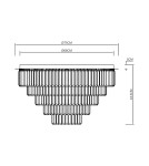 Milagro Lampa sufitowa MILANO fi 75cm 12xE14 ML1025 Milagro Lampa sufitowa MILANO fi 75cm 12xE14 ML1025