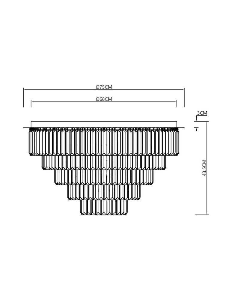 Milagro Lampa sufitowa MILANO fi 75cm 12xE14 ML1025 Milagro Lampa sufitowa MILANO fi 75cm 12xE14 ML1025