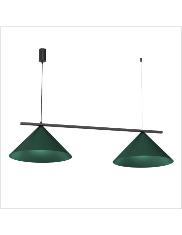 Milagro Lampa wisząca CAPITAL BLACK/GREEN 2XGX53 MLP1529