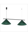 Milagro Lampa wisząca CAPITAL BLACK/GREEN 2XGX53 MLP1529