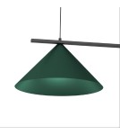Lampy wiszące podwójne - Milagro Lampa wisząca CAPITAL BLACK/GREEN 2XGX53 MLP1529 - product 3