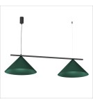 Lampy wiszące podwójne - Milagro Lampa wisząca CAPITAL BLACK/GREEN 2XGX53 MLP1529 - product 7