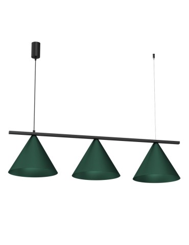 Milagro Lampa wisząca CAPITAL BLACK GREEN 3XGX53 MLP1530