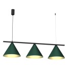 Milagro Lampa wisząca CAPITAL BLACK GREEN 3XGX53 MLP1530 Milagro Lampa wisząca CAPITAL BLACK GREEN 3XGX53 MLP1530
