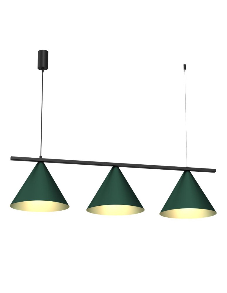 Milagro Lampa wisząca CAPITAL BLACK GREEN 3XGX53 MLP1530 Milagro Lampa wisząca CAPITAL BLACK GREEN 3XGX53 MLP1530