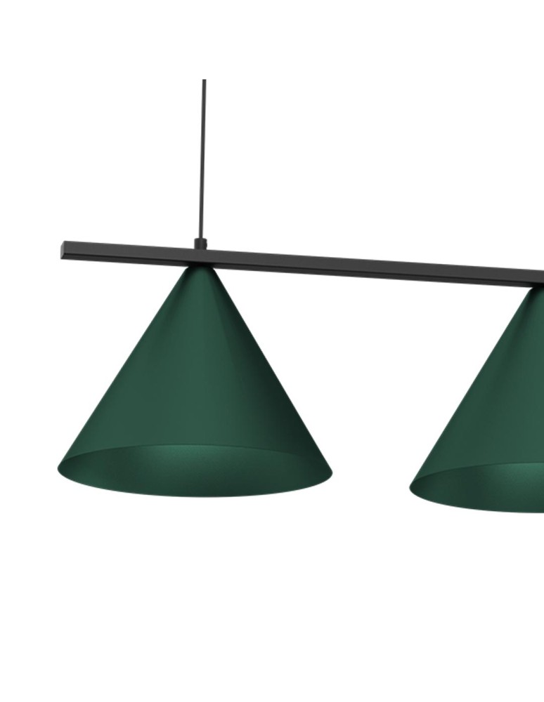 Milagro Lampa wisząca CAPITAL BLACK GREEN 3XGX53 MLP1530 Milagro Lampa wisząca CAPITAL BLACK GREEN 3XGX53 MLP1530