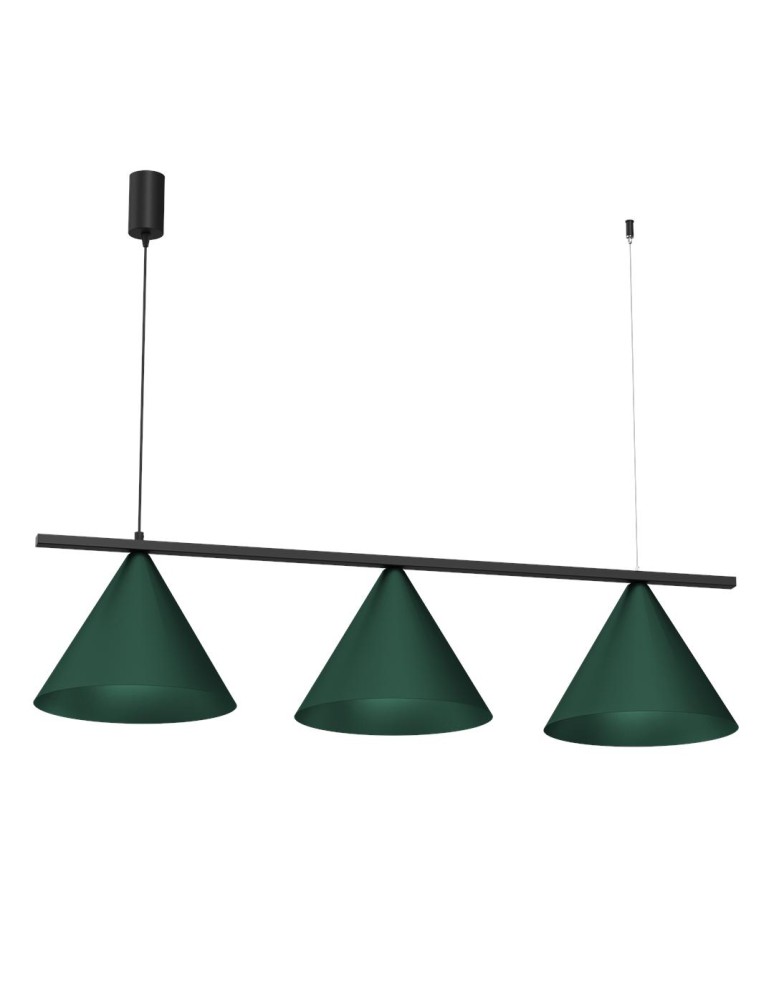 Milagro Lampa wisząca CAPITAL BLACK GREEN 3XGX53 MLP1530 Milagro Lampa wisząca CAPITAL BLACK GREEN 3XGX53 MLP1530