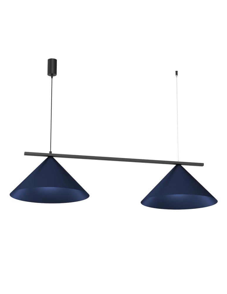 Milagro Lampa wisząca CAPITAL BLACK/NAVY BLUE 2XGX53 MLP1531