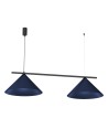 Milagro Lampa wisząca CAPITAL BLACK/NAVY BLUE 2XGX53 MLP1531