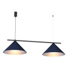 Lampy wiszące podwójne - Milagro Lampa wisząca CAPITAL BLACK/NAVY BLUE 2XGX53 MLP1531 - product 2