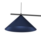 Lampy wiszące podwójne - Milagro Lampa wisząca CAPITAL BLACK/NAVY BLUE 2XGX53 MLP1531 - product 3