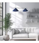 Lampy wiszące podwójne - Milagro Lampa wisząca CAPITAL BLACK/NAVY BLUE 2XGX53 MLP1531 - product 4