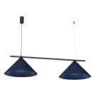 Lampy wiszące podwójne - Milagro Lampa wisząca CAPITAL BLACK/NAVY BLUE 2XGX53 MLP1531 - product 7