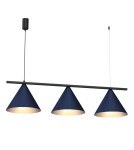 Lampy wiszące potrójne - Milagro Lampa wisząca CAPITAL BLACK/NAVY BLUE 3XGX53 MLP1532 - product 2