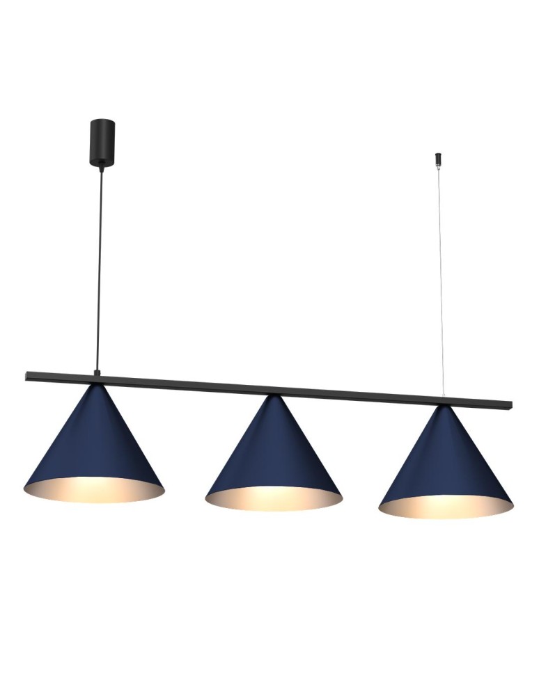 Milagro Lampa wisząca CAPITAL BLACK/NAVY BLUE 3XGX53 MLP1532