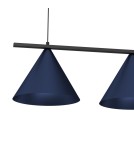 Lampy wiszące potrójne - Milagro Lampa wisząca CAPITAL BLACK/NAVY BLUE 3XGX53 MLP1532 - product 3