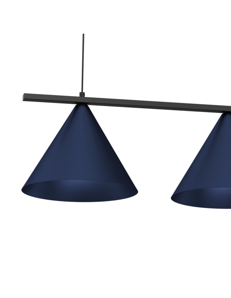 Milagro Lampa wisząca CAPITAL BLACK/NAVY BLUE 3XGX53 MLP1532