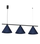 Lampy wiszące potrójne - Milagro Lampa wisząca CAPITAL BLACK/NAVY BLUE 3XGX53 MLP1532 - product 7
