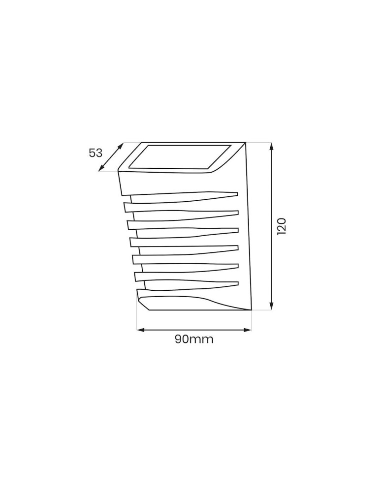 Eko-Light Kinkiet Solarny Strip 3000K EKO0723 Eko-Light Kinkiet Solarny Strip 3000K EKO0723
