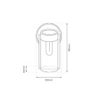 Lampy solarne - Eko-Light Kinkiet Solarny Vivi 3000K EKO0725 - product 5