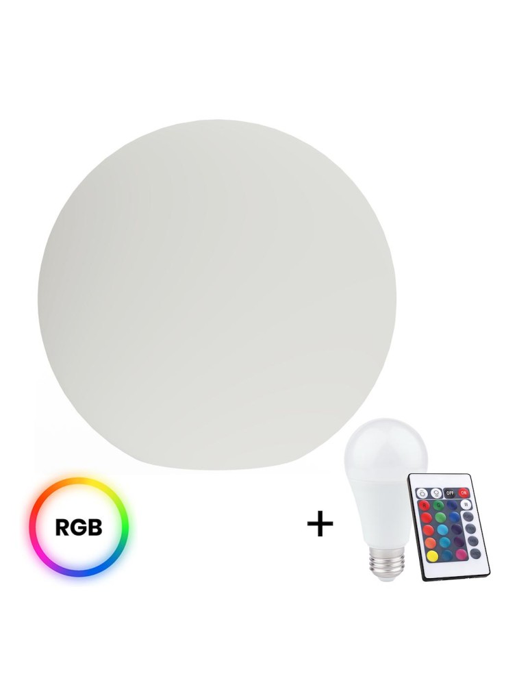 Eko-Light Kula Ogrodowa Globo Fi400 + Żarówka RGB A60 10W + Pilot EKO1366