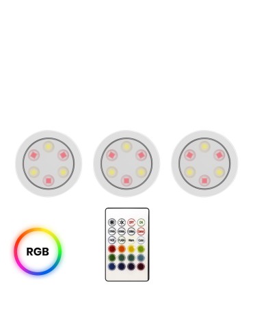 Eko-Light Lampka Podszafkowa Jojo RGB + 3000/6000K Trójpak EKB1438