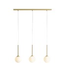 Lampy wiszące na listwie - Aldex Lampa Wisząca BOSSO 3 BRASS 3 x max 10W LED (1087E_40) - product 1