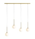 Lampy wiszące na listwie - Aldex Lampa Wisząca BOSSO 4 BRASS 4 x max 5W LED (1087L40) - product 1