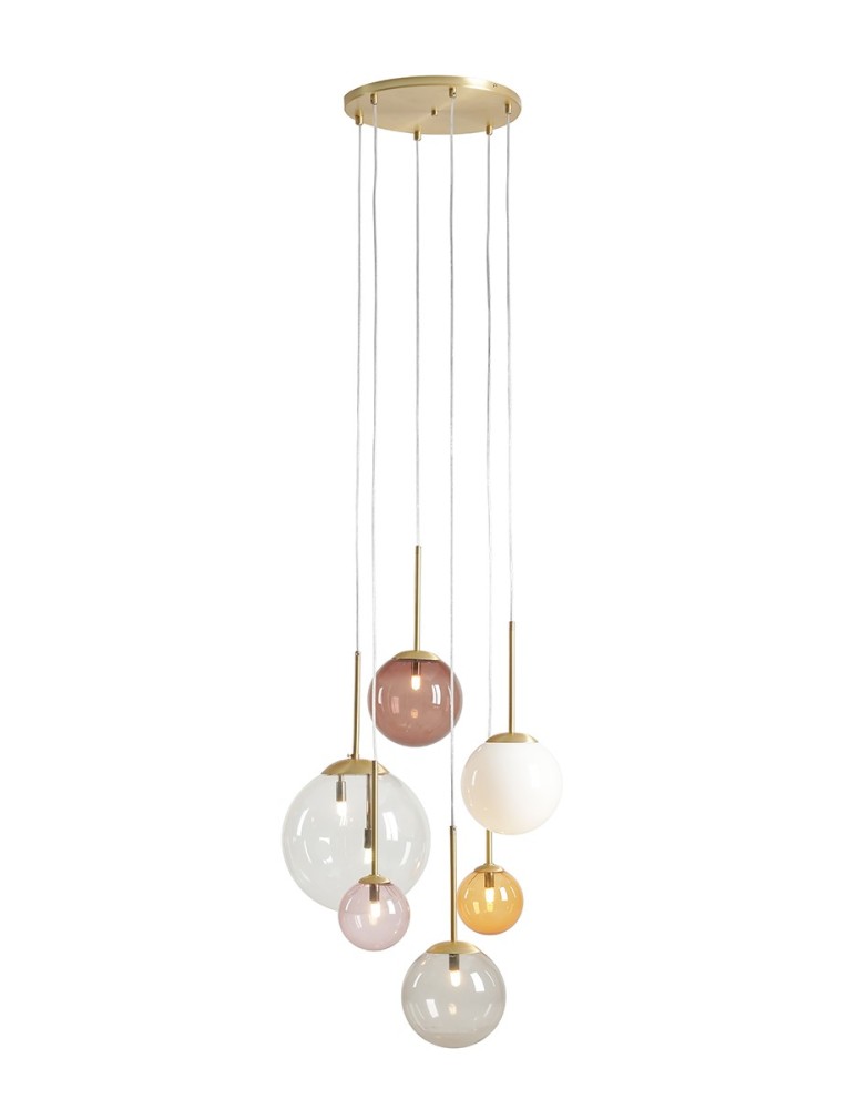 Aldex Lampa Wisząca BOSSO 6 RING MULTICOLOUR (1119K40_R)