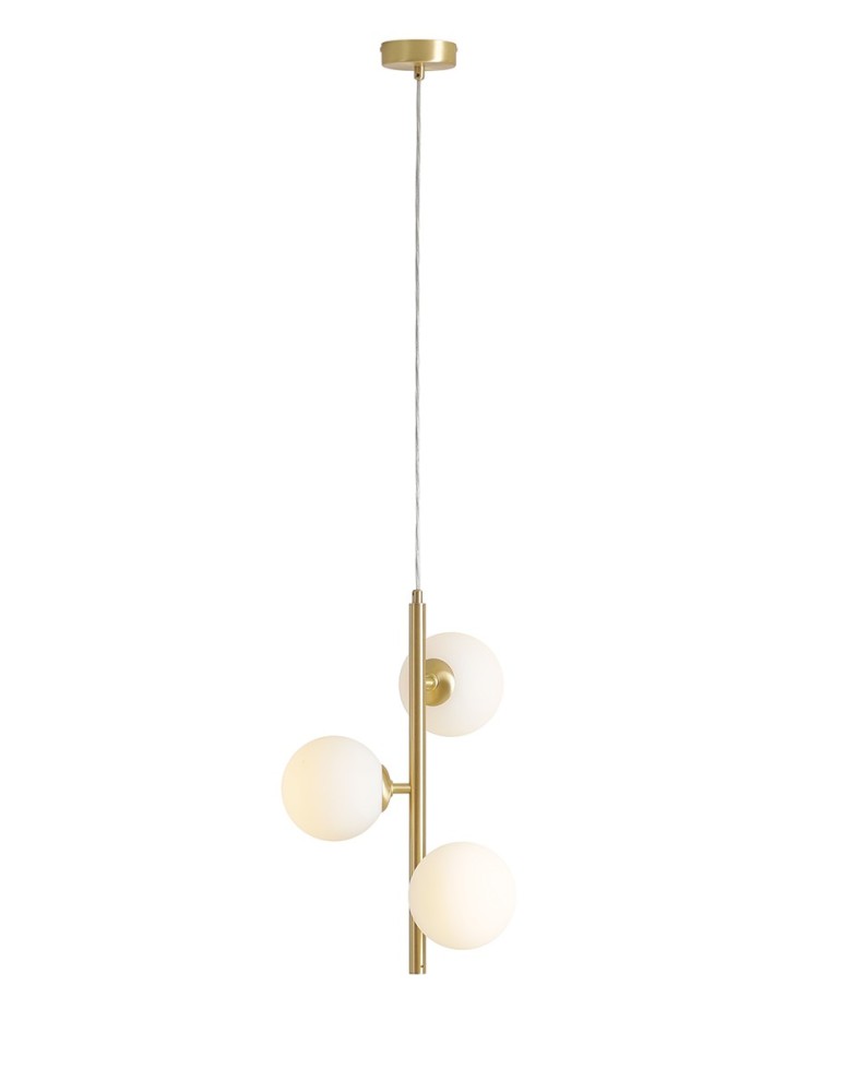Aldex Lampa Wisząca FIN 3 BRASS S 3 x max 10W LED (1120E40_S)