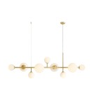 Lampy wiszące kule - Aldex Lampa Wisząca DIONE 9 BRASS 5 x 40W / 4 x 60W (1092N40) - product 1