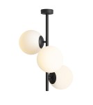 Lampy sufitowe kule - Aldex PLAFON FIN 3 BLACK M 3 x max 15W LED (1120PL_E1_M) - product 1