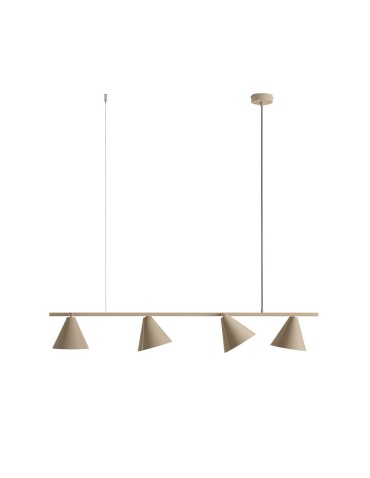 Aldex Lampa Wisząca FORM 4 BEIGE 4 x max 15W LED (1108L17)
