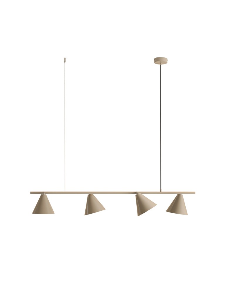 Aldex Lampa Wisząca FORM 4 BEIGE 4 x max 15W LED (1108L17)
