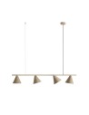 Aldex Lampa Wisząca FORM 4 BEIGE 4 x max 15W LED (1108L17)