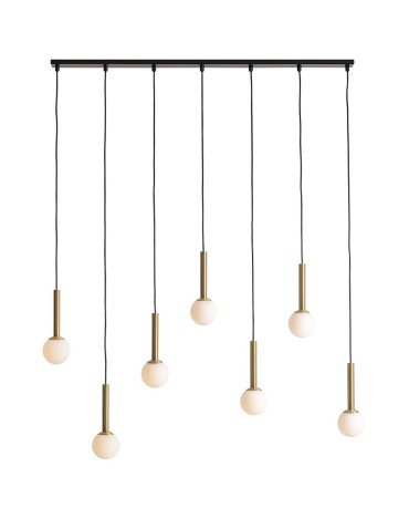 Aldex Lampa Wisząca RIU 7 BLACK / BRASS 7 x max 5W LED (1121T40)