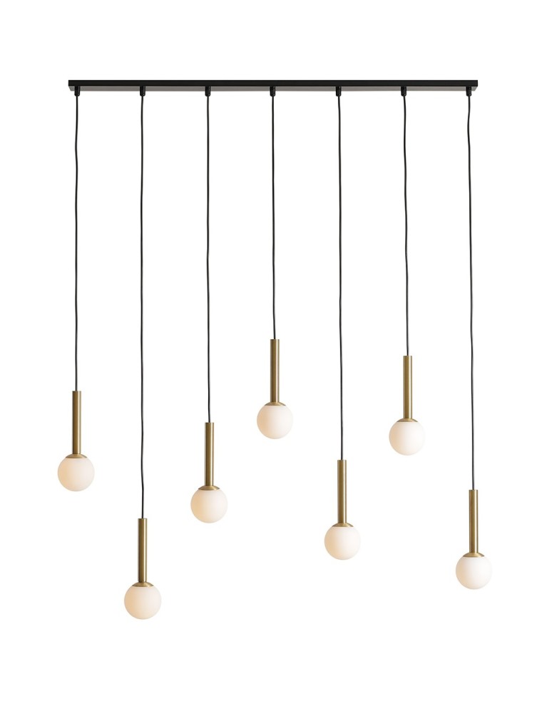 Aldex Lampa Wisząca RIU 7 BLACK / BRASS 7 x max 5W LED (1121T40)