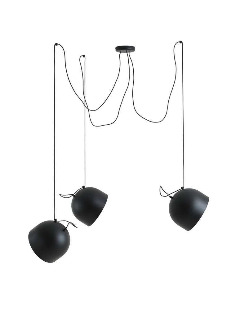 Aldex Lampa Wisząca NOOR 3 BLACK 3 x max 15W LED (1122E_1)