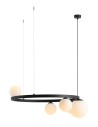 Aldex Lampa Wisząca GARDA 5 RING BLACK 4 x max 10W LED / 1 x max 15W LED (1099F1_R)