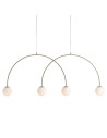 Aldex Lampa Wisząca UNA 4 BEIGE L 4 x max 10W LED (1116L17_L)