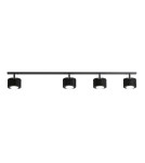 Lampy sufitowe punktowe - Aldex PLAFON TULL 4 (1+3) BLACK 4 x max 12W LED (1128PL_L1) - product 1