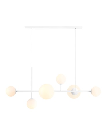 Aldex Lampa Wisząca DIONE 6 WHITE (LISTWA) 4 x max 10W LED / 2 x max 15W LED (1092K_2)